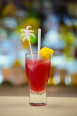 International Spring cocktail on a bar