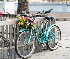 Fototapeta na wymiar bicycle with a basket