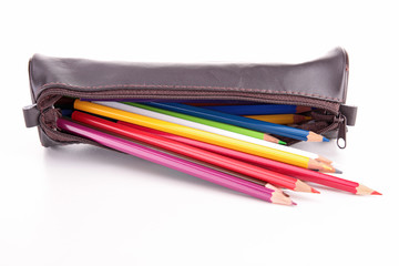 pencil case isolated