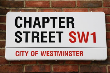 chapter street a famous london road sign
