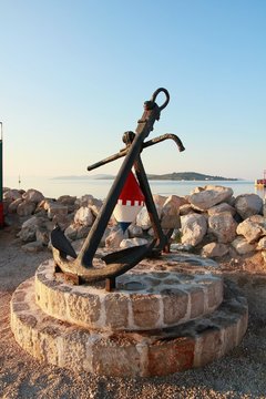 Big monument of archor in Vodice
