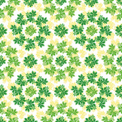 Seamless background, chestnut leaves