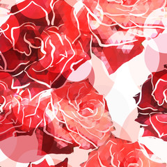 Rose background. Floral abstract pattern