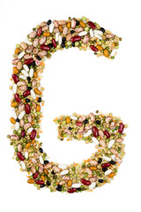 Letter G made of pulses