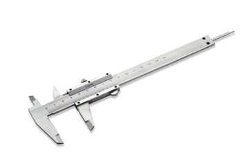 Vernier caliper isolated on white background