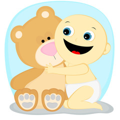 boy with a bear