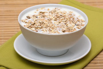 Delicious and healthy granola or muesli