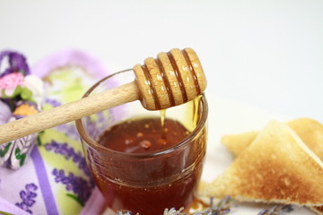 verre de miel