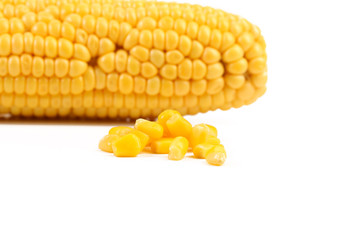 Tasty yellow ear of corn