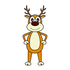 Illustration of the deer.