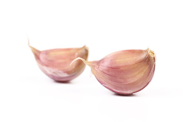 Fresh cloves of garlic.