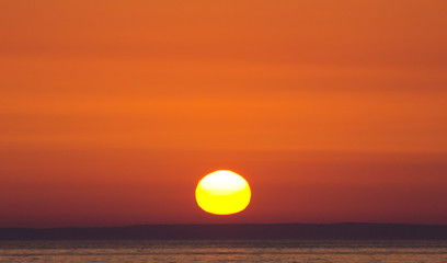 Fototapeta premium Sonnenuntergang am Meer