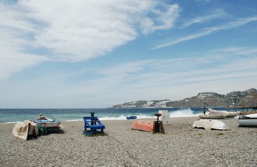 Fototapeta na wymiar Playa en Almuñecar