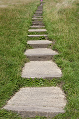 Steps Leading up to the Glastonbury Tor