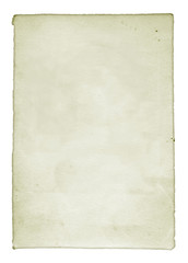 Isolated Old White Paper