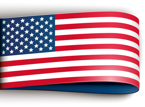 vector product label us flag