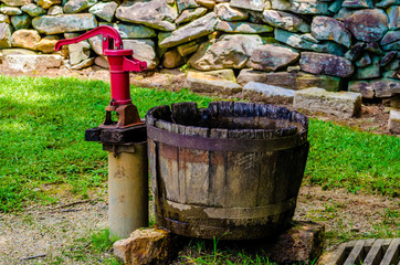 Old vintage water pump