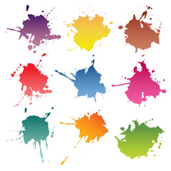 ink blots. paint stains