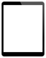 Black Tablet Pc With Blank Screen Isolated