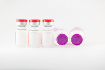 Medicine injection vials