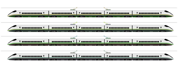 Shinkansen bullet train colors