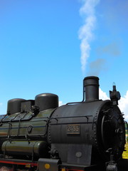 Steam from Locomotive Train
