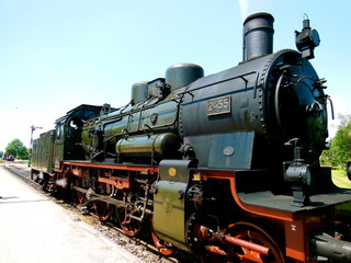 Fototapeta na wymiar Steam Train Engine