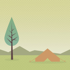 Landscape with a tent