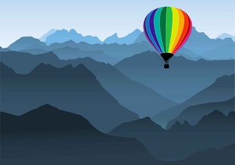 Fototapeta premium Heißluftballon