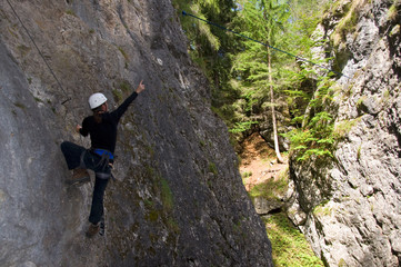 Bergsteiger in den Alpen