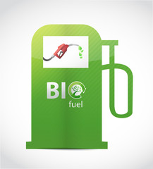 bio fuel gas pump illustration design