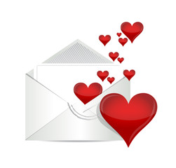 love letter illustration design