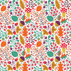 Autumn seamless pattern
