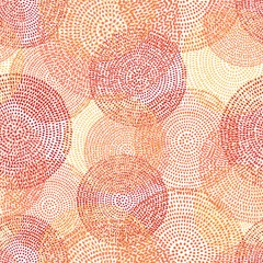 Gordijnen Cirkels naadloos patroon © tets