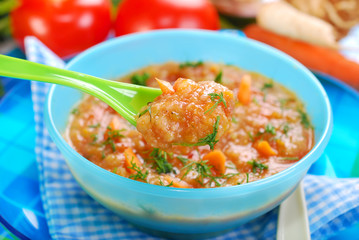 tomato soup with vegetables for baby