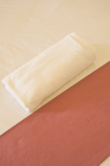 Bed in the resort,Bedroom ready for guests