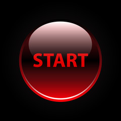 Red glossy start button