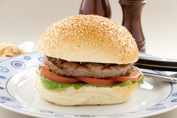 Sesame Roll Hamburger