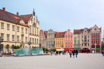 Poland, Market square in Wroclaw