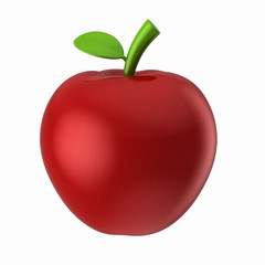 3d render of an apple