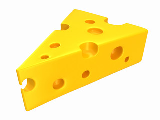 3d render of a cheese