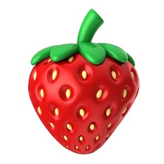 3d render of a strawberry fruit