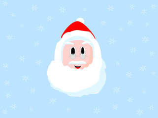 Happy Santa Claus face