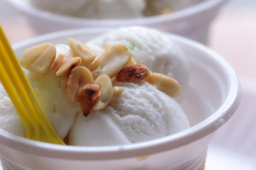Coconut ice cream.