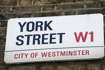York Street a london street sign