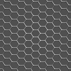 3d monochromatic honeycomb pattern background