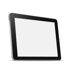 Tablet computer (pc) isolated on white