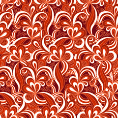 Seamless abstract hand drawn pattern