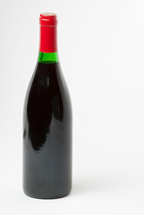 Wine bottle isolated on white
