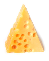 Cheese isolated on white background